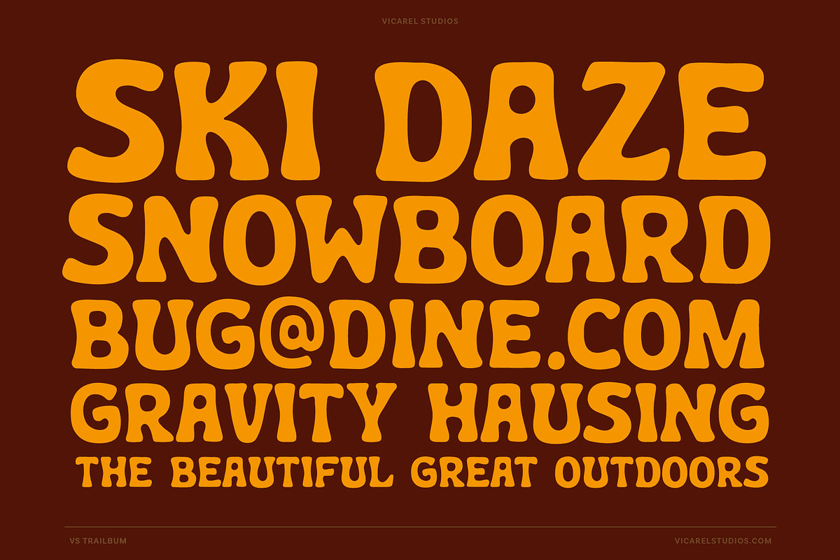 Trailbum – National Park Font, a Sans Serif Font by Vicarel Studios (Photo 3 of 18)