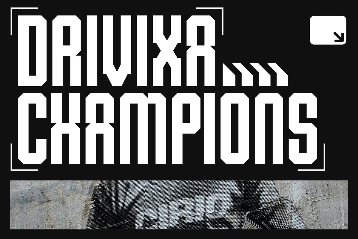 Drivixa Champions Fonts Full Familly, a Sans Serif Font by Erifqizefont (Photo 1 of 15)