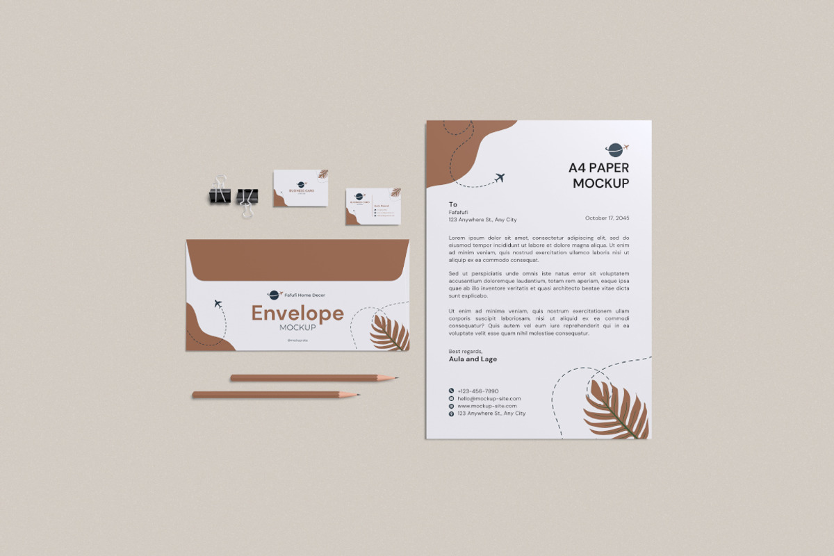 Stationery Mockup, an Advertising Mockup by Twins_studio926 (Photo 3 of 5)