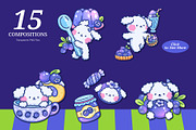 Sweet Blueberry Delight, an Animal Illustration by CreativeValuation (Thumbnail 2 of 12)