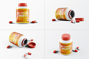 Pills Bootle Mockup, an Advertising Mockup by Hubzway (Thumbnail 1 of 7)