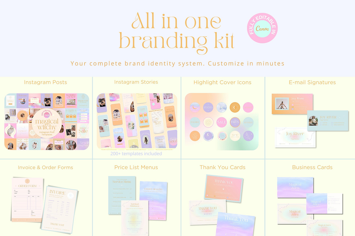 Magical Branding Starter Kit, a Branding & Logo Template by Hell Yeah Designs (Photo 7 of 20)