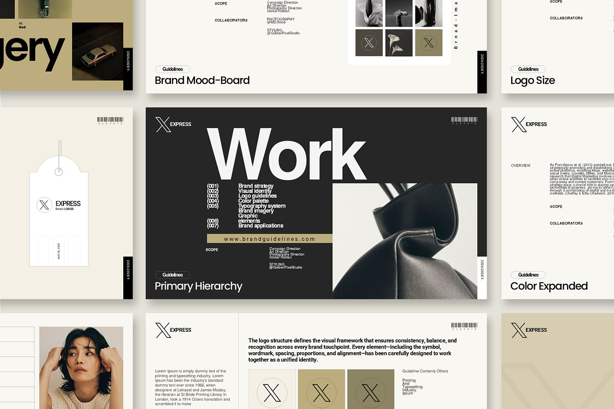 Brand Guideline InDesign Template, a Presentation Template by GoldenPixelStudio (Photo 4 of 9)