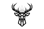 Artistic Geometric Deer Head Bundle, an Illustration by yasushie (Thumbnail 7 of 31)