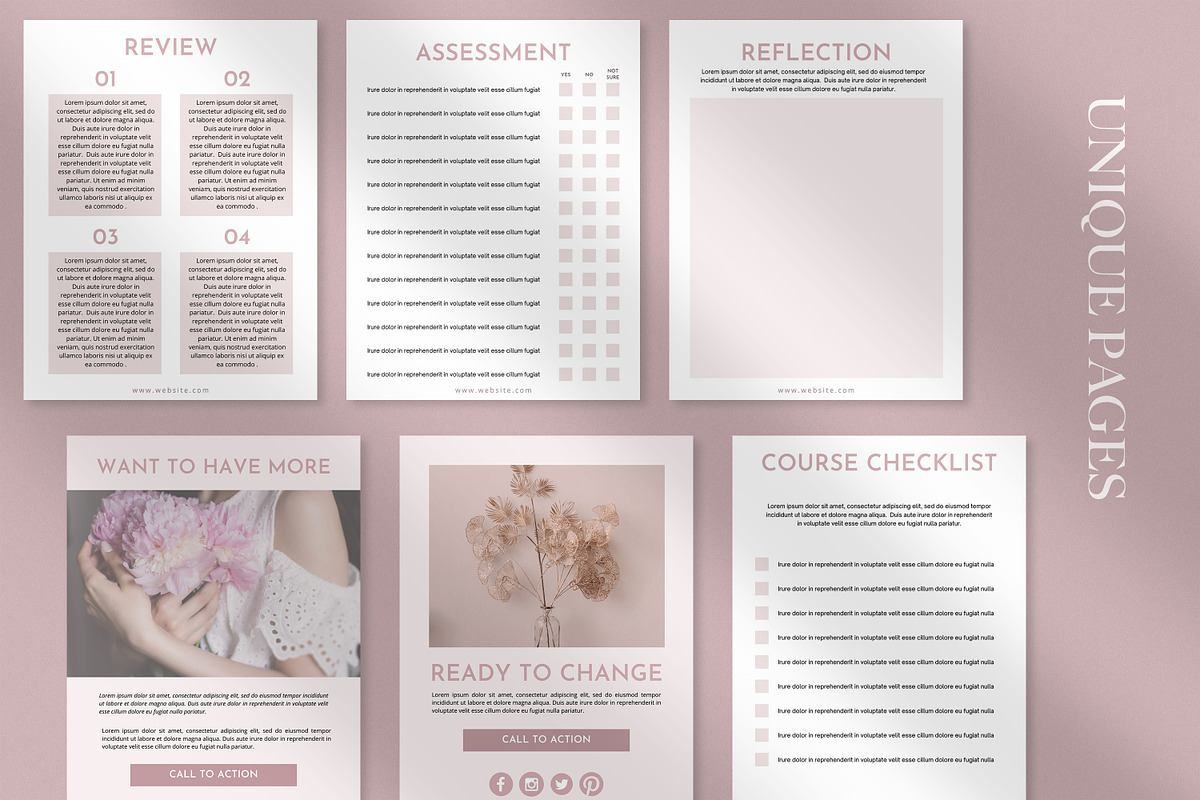 Human Design Workbook for Coaches, a Magazine Template by Backyard Rose (Photo 12 of 23)