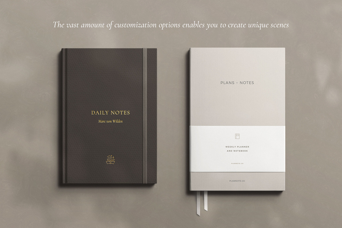 Book/Notebook Mockup Kit, a Books & Magazine Mockup by Ruben Stom (Photo 14 of 20)