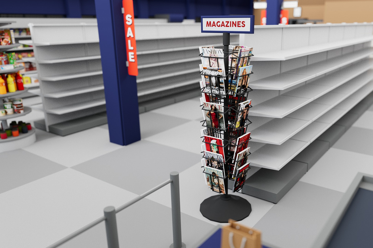 City Supermarket Building Interior, an Architecture 3D Model by multimedia4ds (Photo 22 of 24)