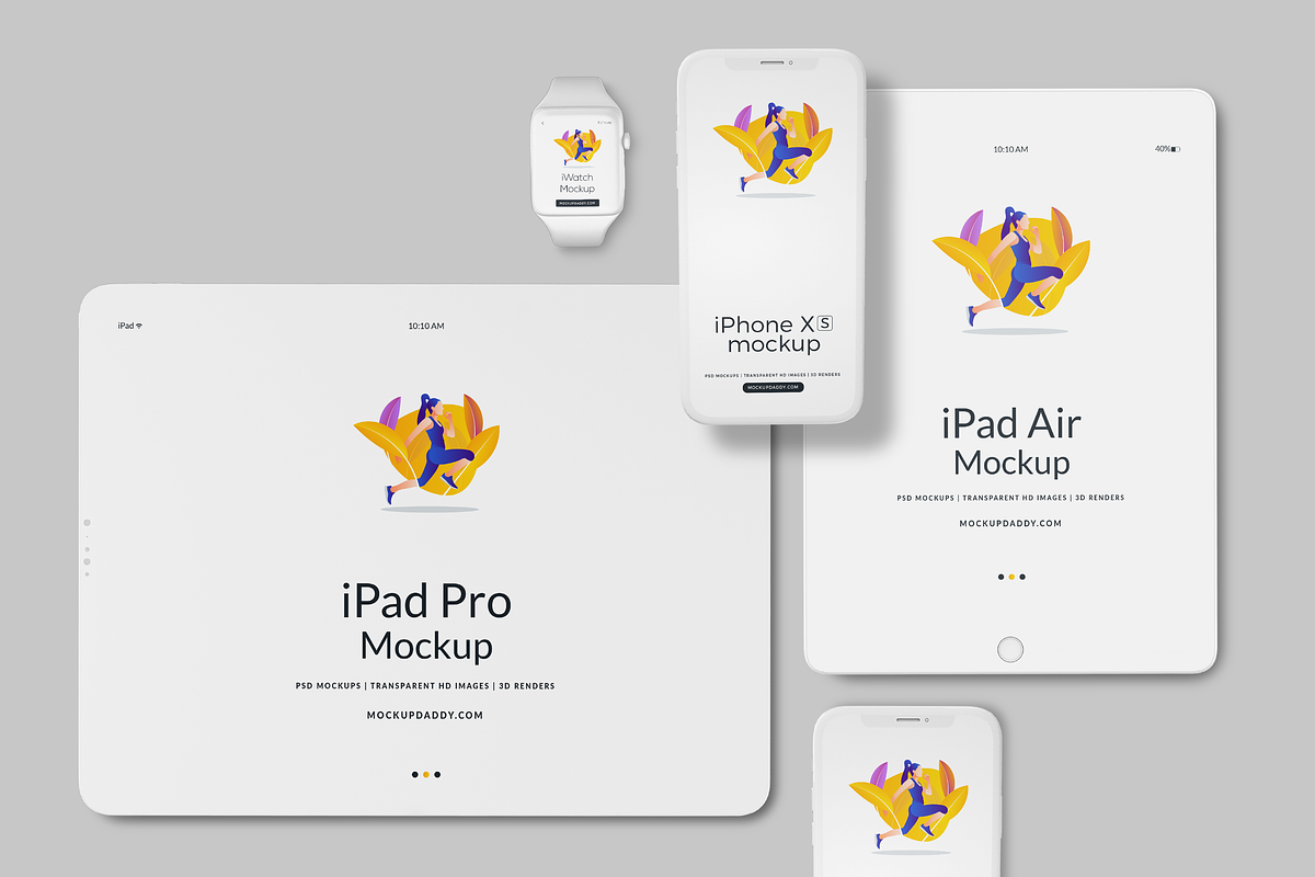 Clay Responsive Devices Mockups, an iPhone Mockup by Mockupdaddy (Photo 6 of 53)