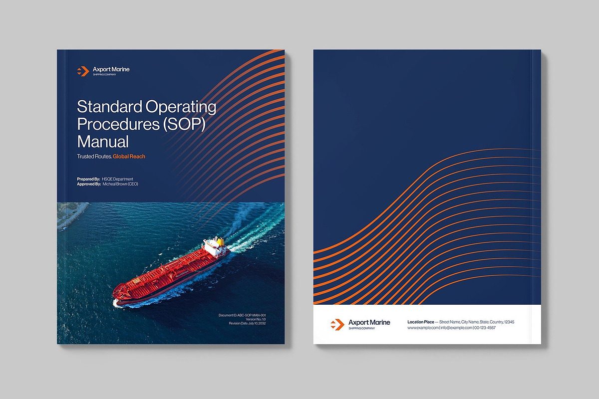 Corporate Manual Template, a Brochure Template by BrandPacks