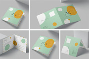 Square Bi Fold Post Card Mockups, an Advertising Mockup by megostudi0 (Thumbnail 1 of 7)