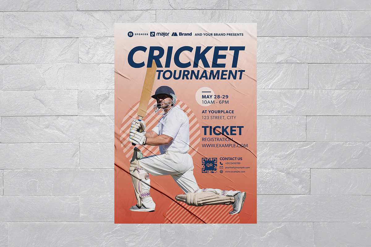 Cricket Flyer, a Flyer Template by BrandPacks (Photo 3 of 5)