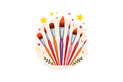 Art Brushes, Books, and School Time, an Object Graphic by Gfx_Store (Thumbnail 5 of 13)