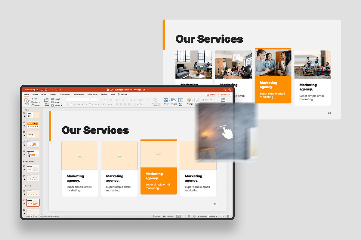 LOGI-Business Presentation Template, a Presentation Template by UDEA Store (Photo 6 of 15)