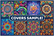 150 Mandala Pattern Coloring Pages, an Illustration by BrightMart (Thumbnail 2 of 3)