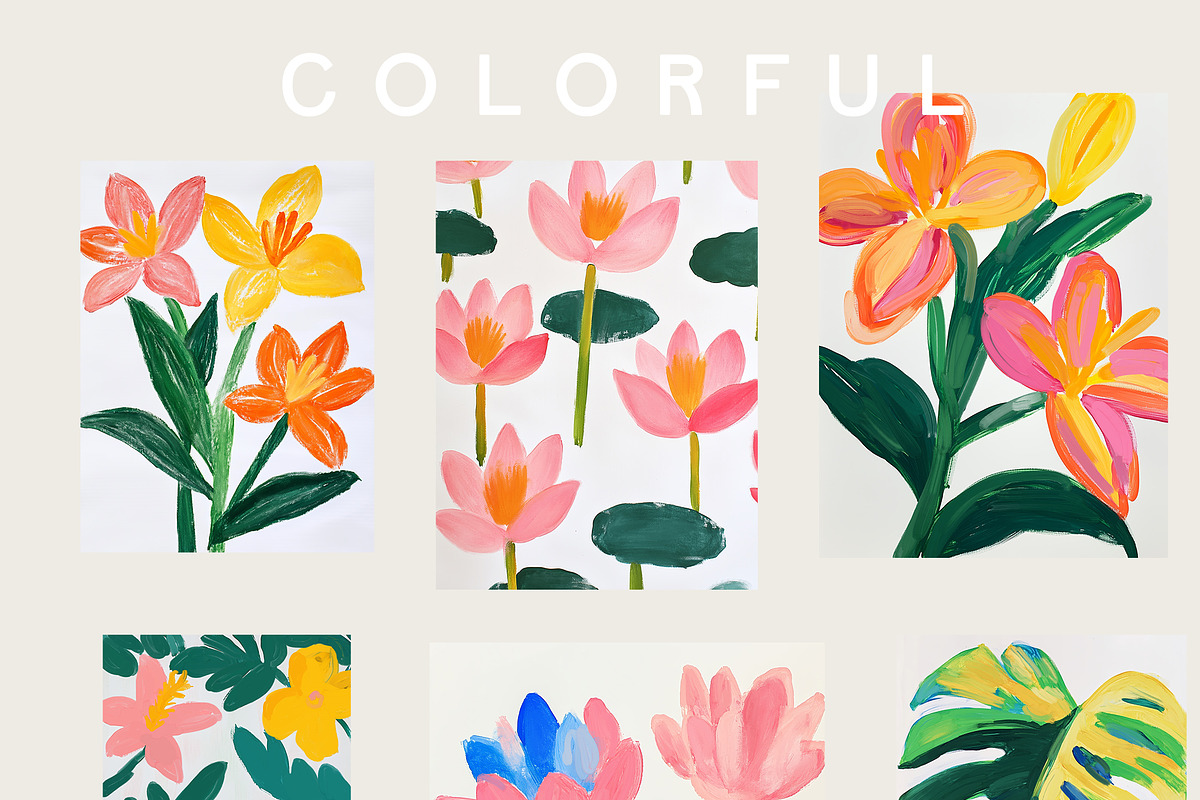 COLORFUL ABSTRACT Prints & Textures, a Background Graphic by Lana Elanor (Photo 9 of 10)