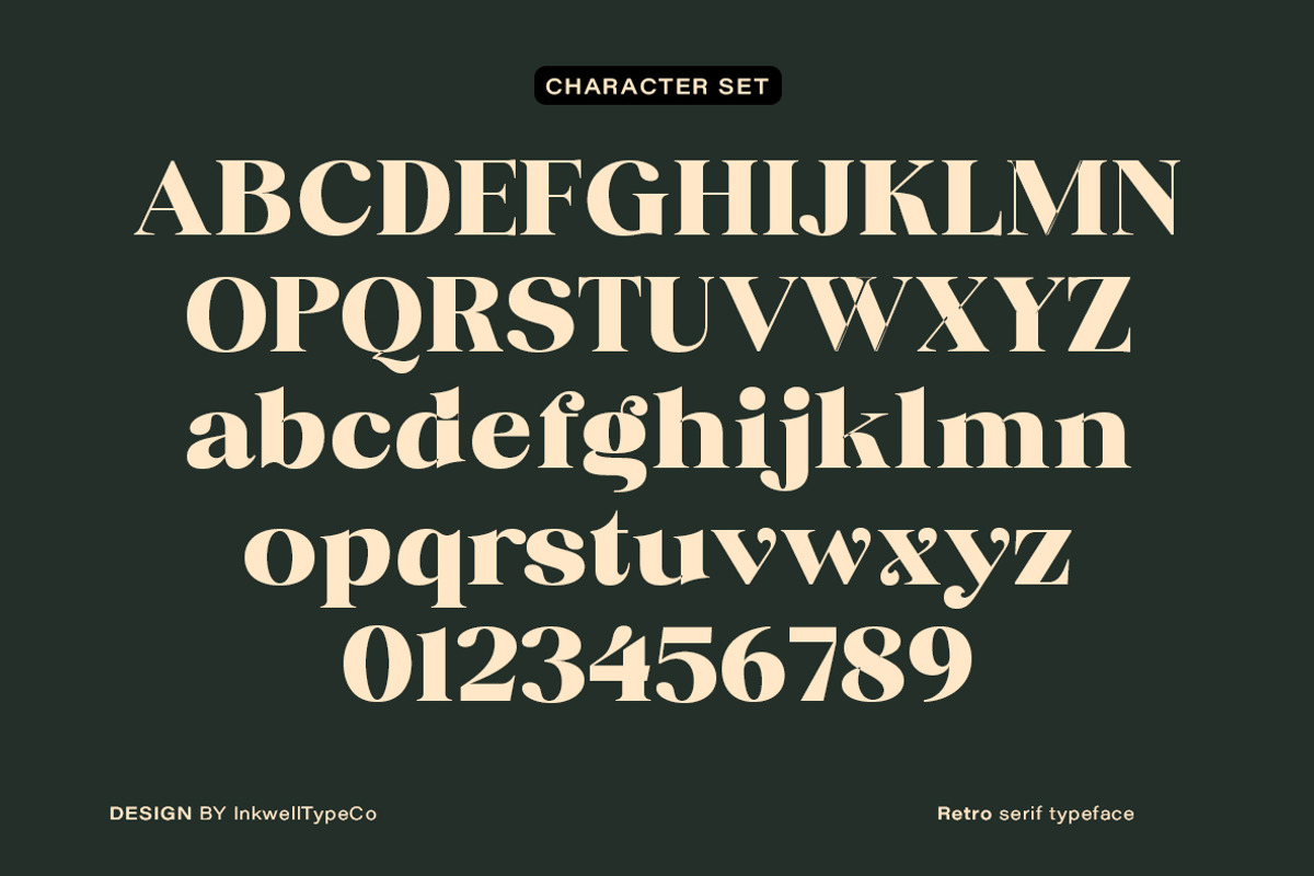 Keratha - MODERN RETRO TYPEFACE, a Serif Font by InkwellTypeCo (Photo 13 of 14)