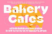Bakery Cafes Modern Sans Serif, a Serif Font by timelesstype.co (Thumbnail 1 of 20)