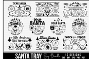 Christmas Santa Tray SVG Bundle, an Object Graphic by BeeCraftR (Thumbnail 9 of 11)