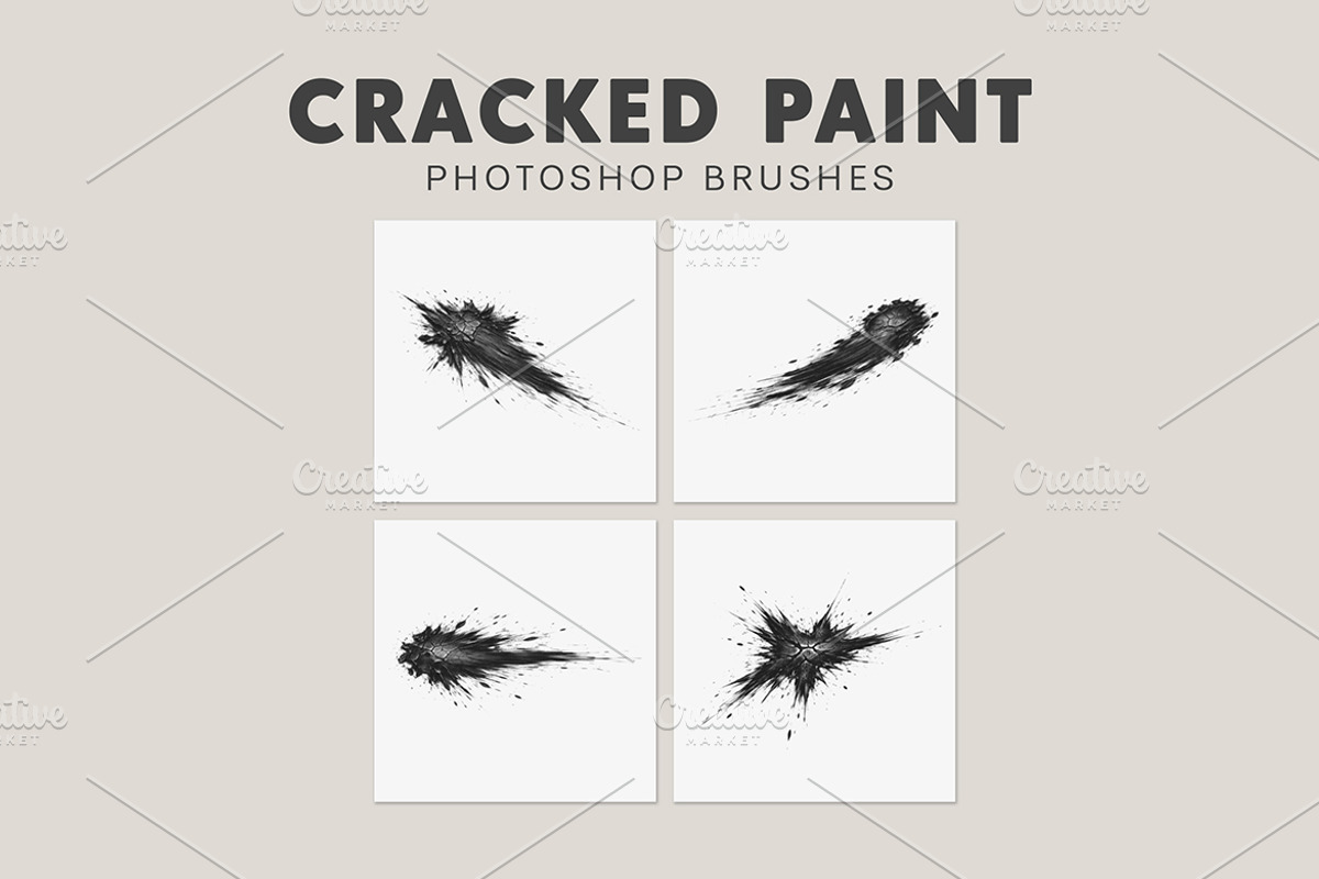 20 Cracked Paint Brushes, a Brush Add-On by AB-TheDesigner (Photo 4 of 4)