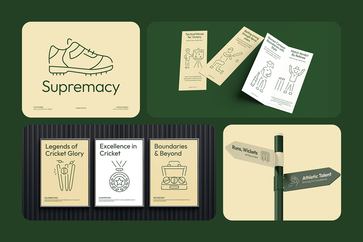 Cricket Icon Art Set, an Outline Icon by Prosymbols (Photo 4 of 7)