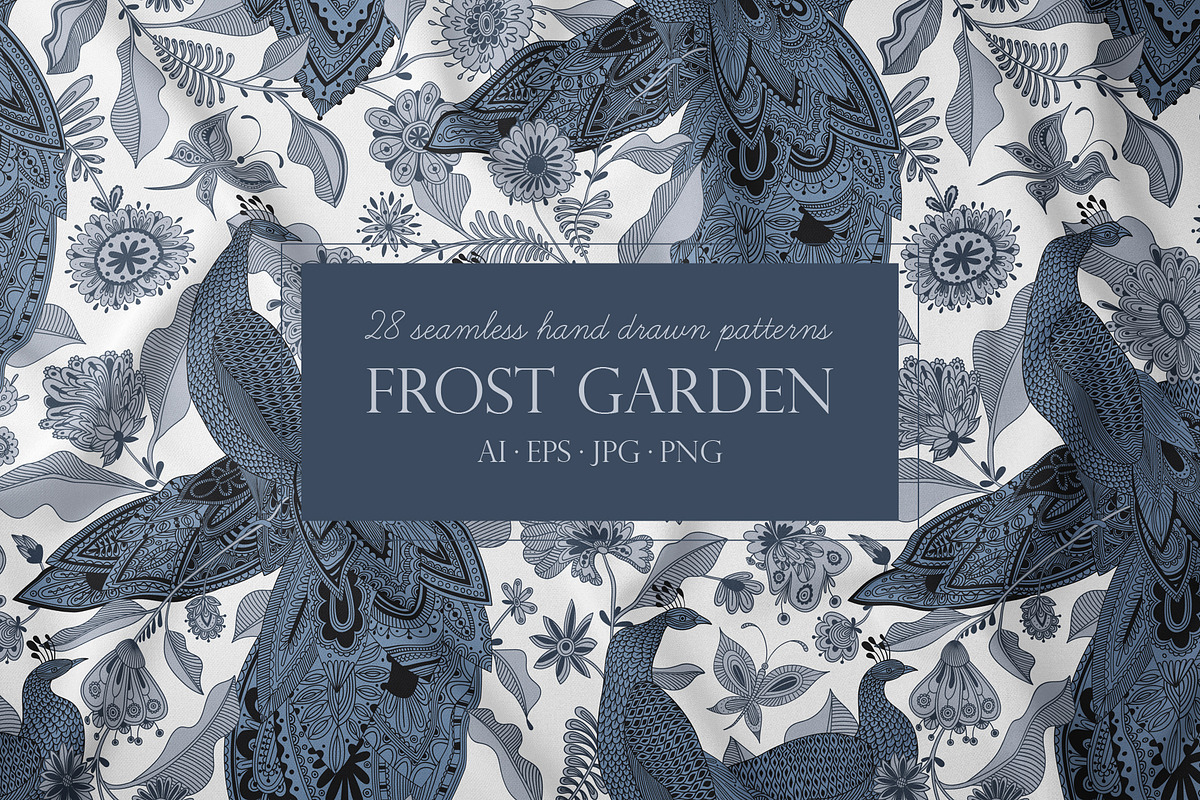 FROST GARDEN Patterns Collection, a Pattern Graphic by LazuInna Shop (Photo 1 of 10)