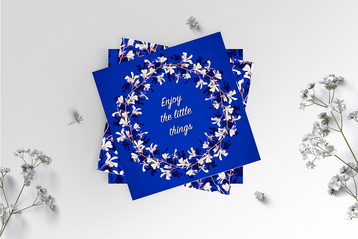 Magnolia flowers blooming set, a Pattern Graphic by Krolja (Photo 9 of 9)