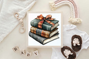 Autumn Bow Book Stack Clipart, an Illustration by CraftArtStudio (Thumbnail 6 of 6)