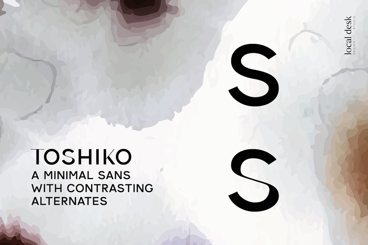 Toshiko – Minimal & Clean Sans, a Sans Serif Font by Local Desk Designstudio (Photo 3 of 13)