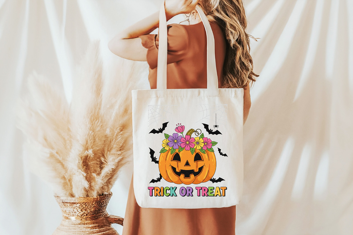 Pumpkin Floral Trick or Treat Graphi, an Illustration by Libby Wishes (Photo 5 of 6)