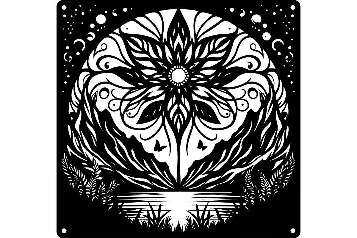 Black Nature & Wildlife Art Bundle, an Object Graphic by Designer_Momina (Photo 4 of 13)