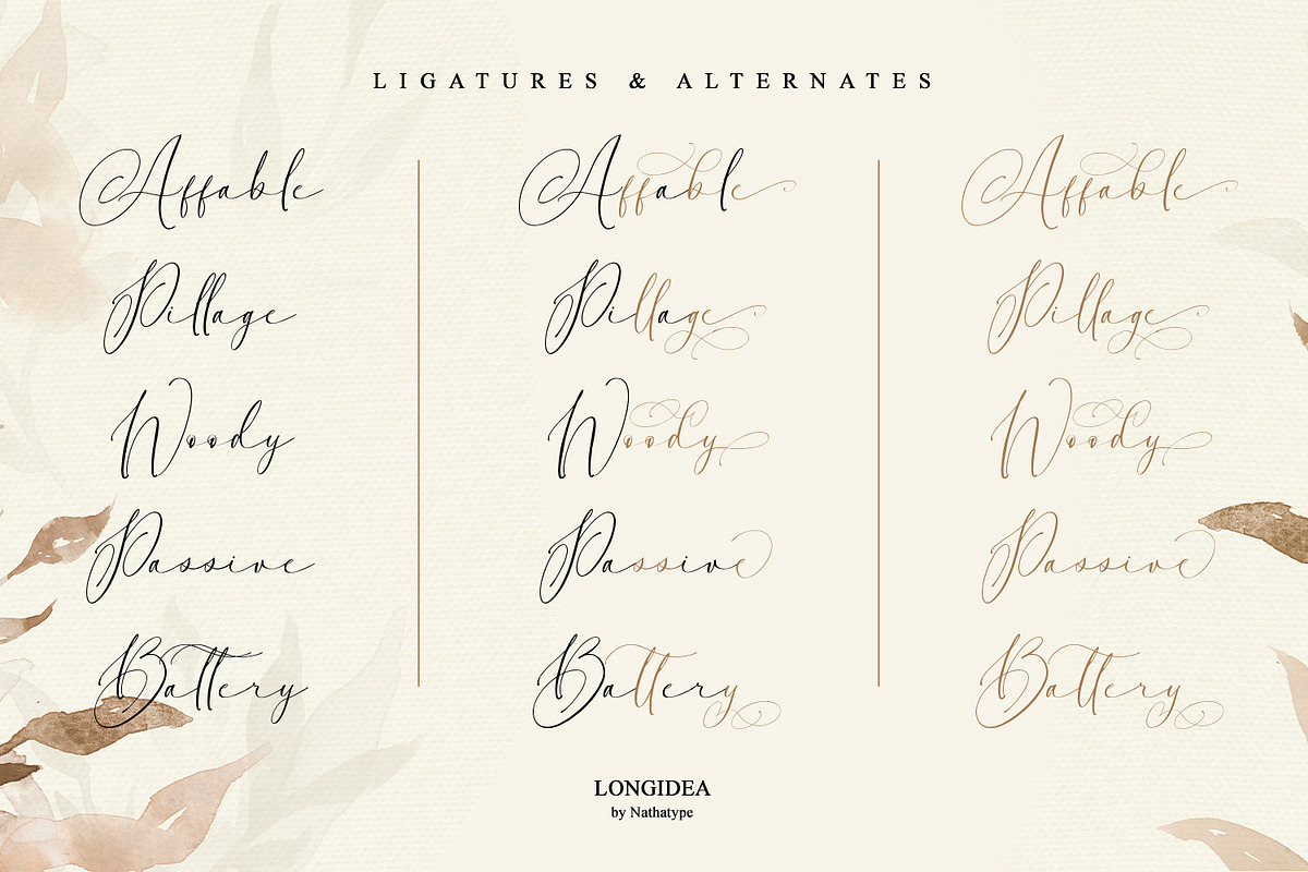 Longidea, a Script Font by Nathatype (Photo 5 of 10)