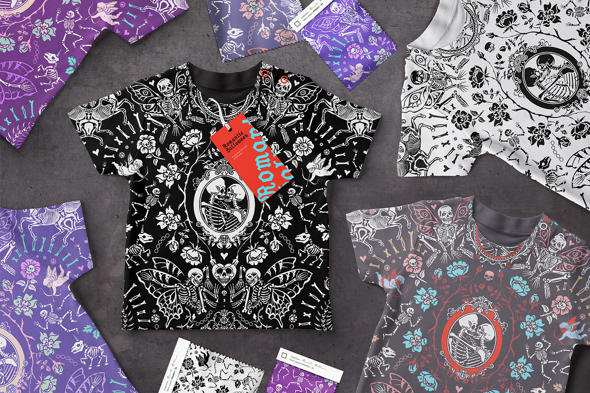 Romantic Halloween. Seamless pattern, a Pattern Graphic by OlgaSoi007 (Photo 5 of 5)