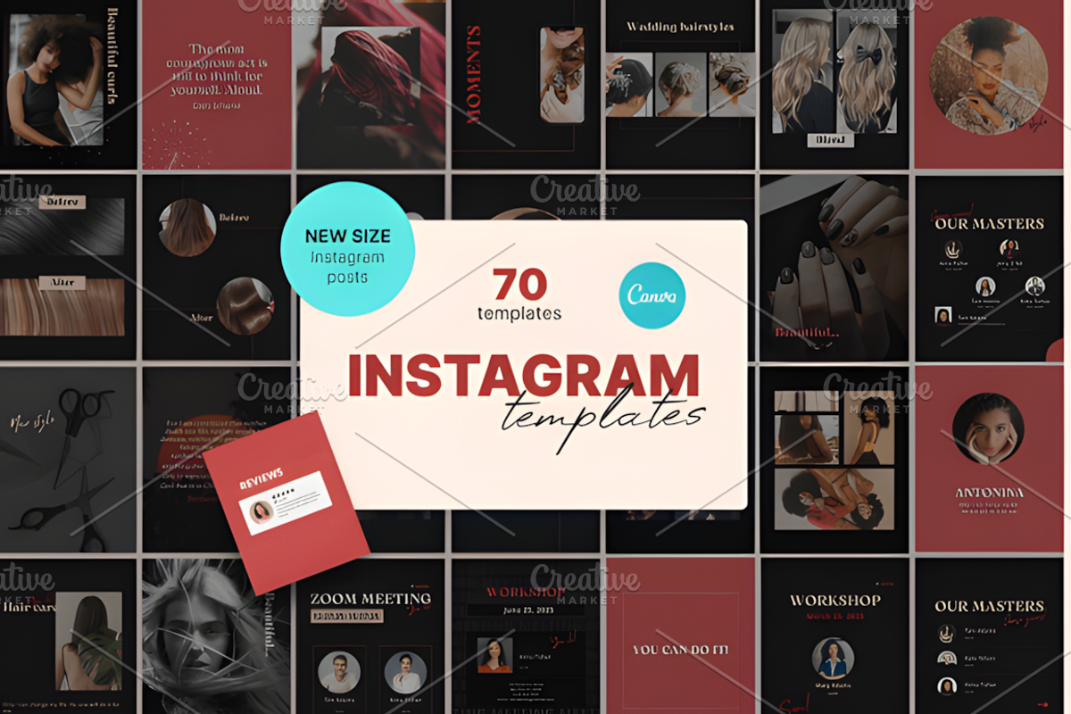 Professional Instagram Templates, a Social Media Template by Design Station (Photo 1 of 6)