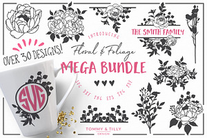 Floral Overlay - Vector Clipart 