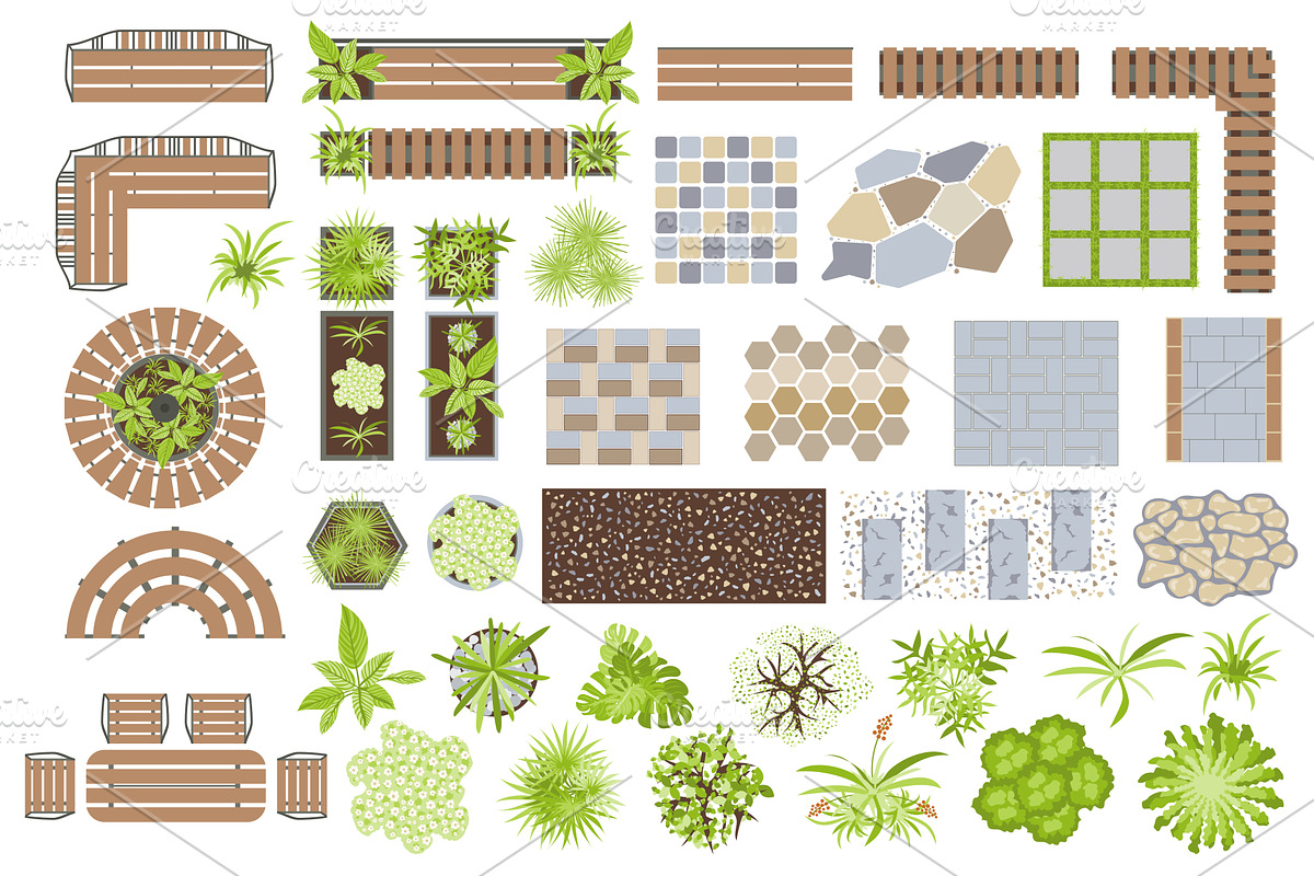 Architectural Elements Set, an Object Illustration by alexdndz