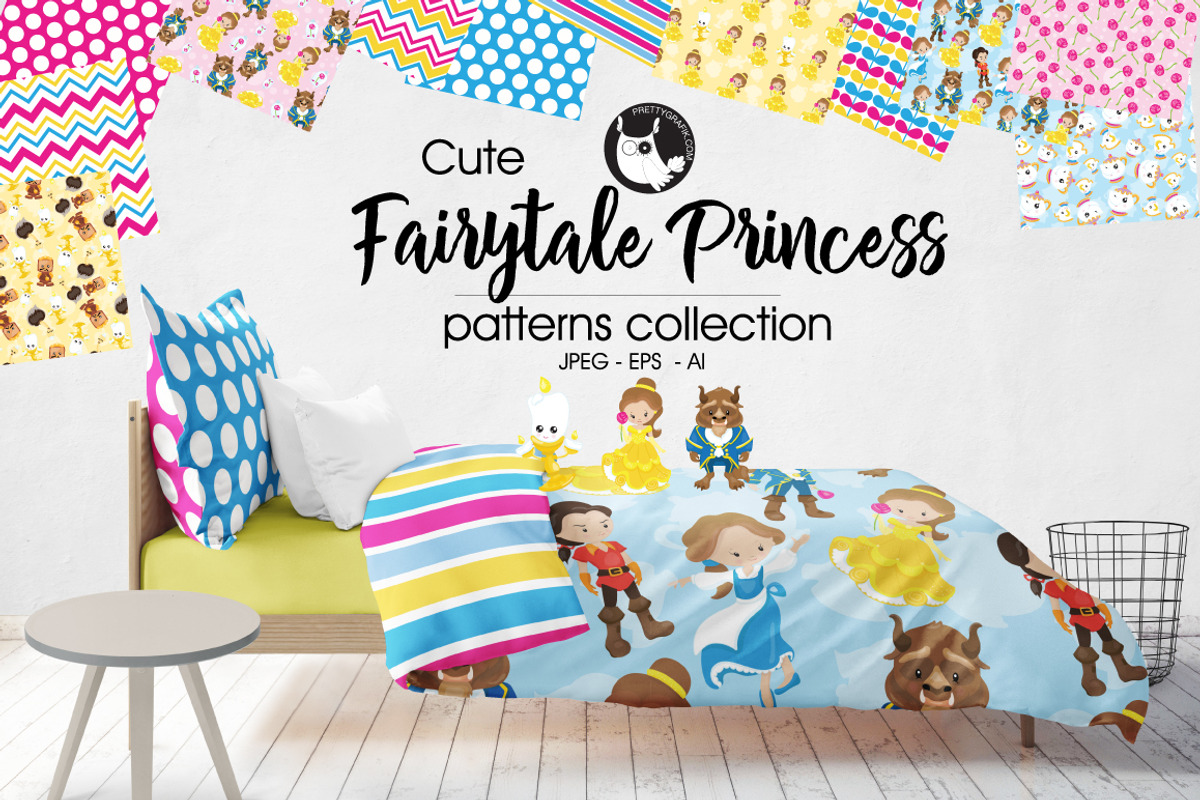 FAIRYTALE PRINCESS, a Pattern Graphic by PrettyPatterns (Photo 1 of 5)