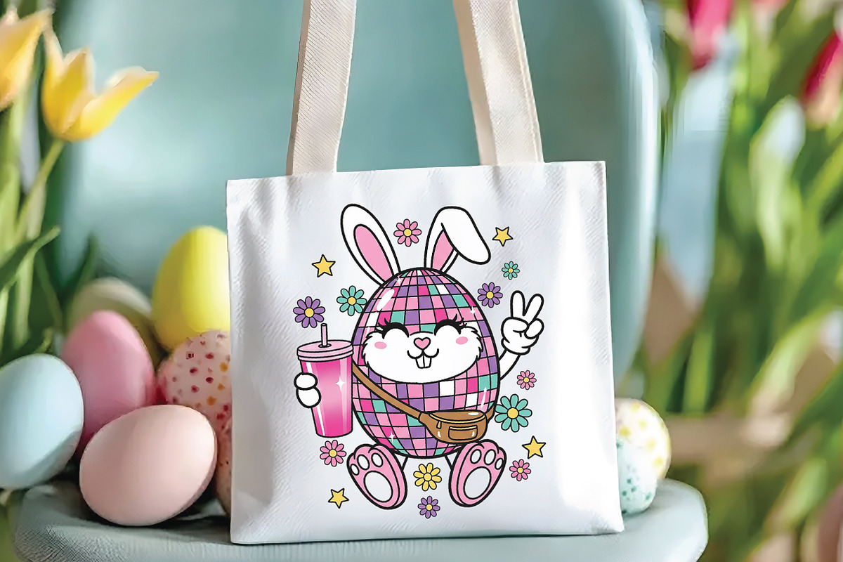 Disco Ball Easter PNG, an Illustration by CraftArtStudio (Photo 3 of 4)