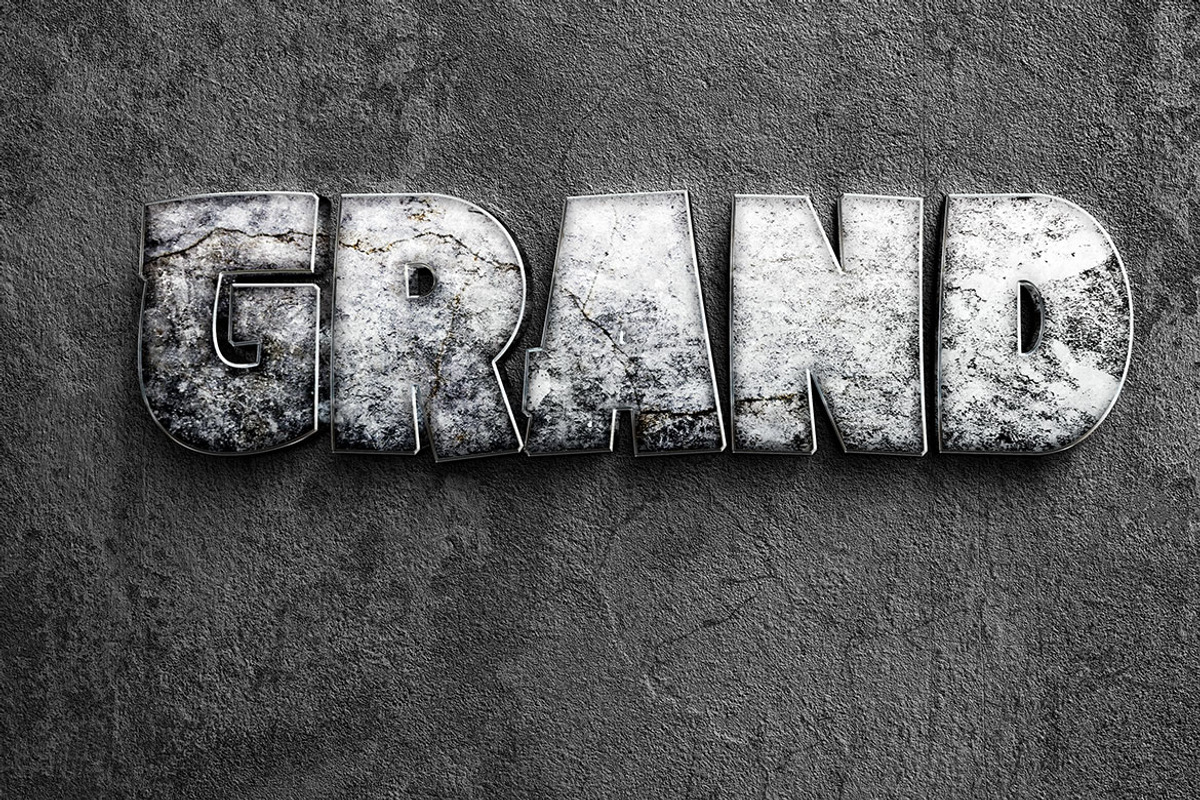 Stone Text Effect, a Layer Style Add-On by dokudokunomi (Photo 2 of 3)