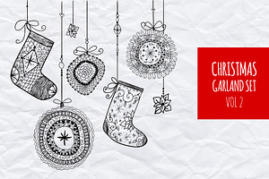 Christmas garland set vol.4