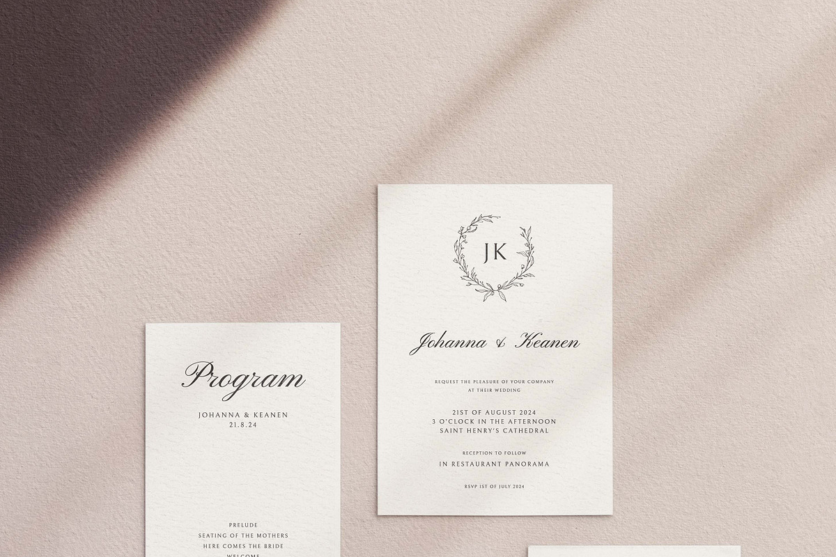 MODERN LUXURY WEDDING | 50 cards, an Invitation Template by Crocus Paperi (Photo 10 of 11)