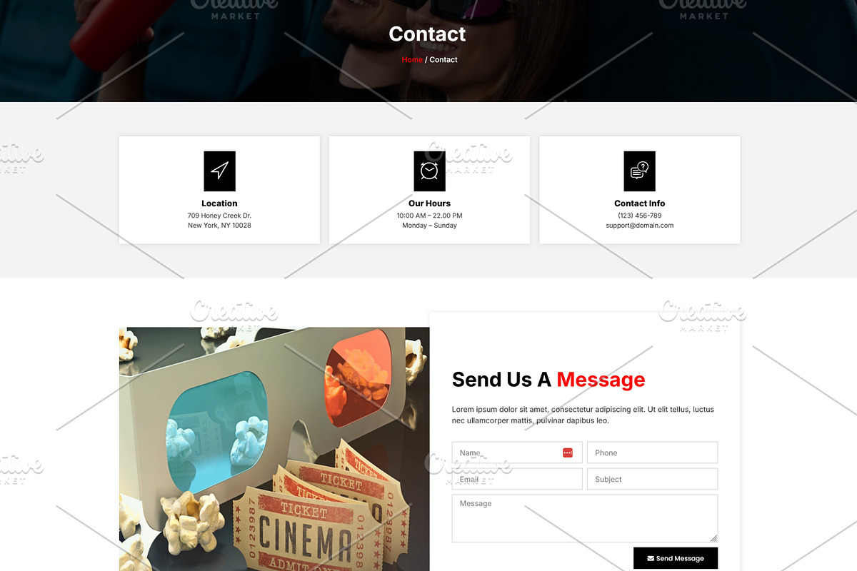 Movie Studio & Film Maker Template, a WordPress Template by HasnainDEV (Photo 5 of 5)