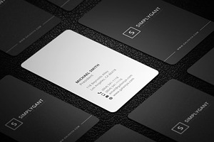 Minimal Vertical Business Cards