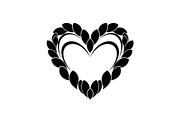 Floral Heart Frame Silhouette Pack, an Illustration by Artivon (Thumbnail 5 of 49)