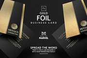 Gold Foil Business Card, a Business Card Template by Marvel (Thumbnail 1 of 5)