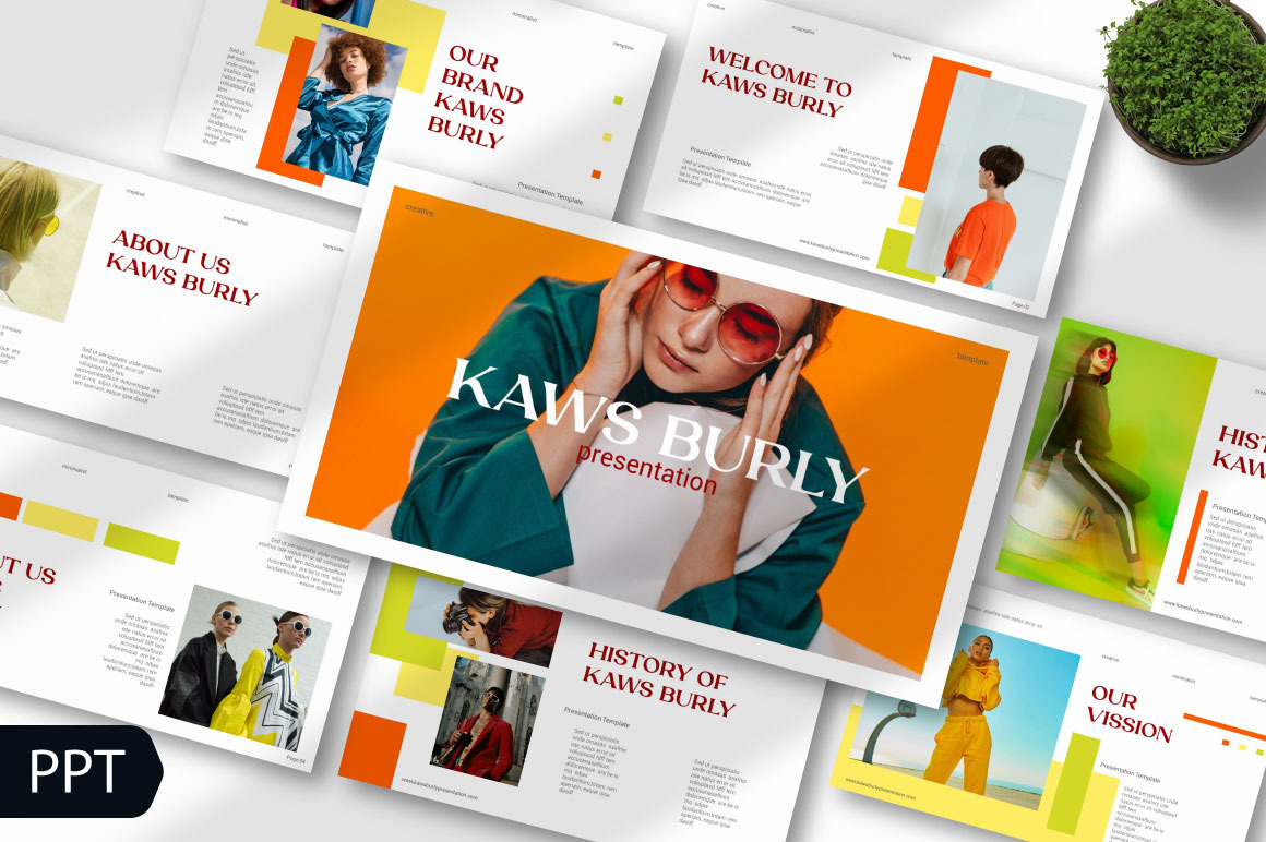 Kaws Burli Powerpoint Template, a Presentation Template by nyilstudio