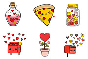 Valentines mail clipart, Valentines, an Illustration by CreationArt (Thumbnail 2 of 6)