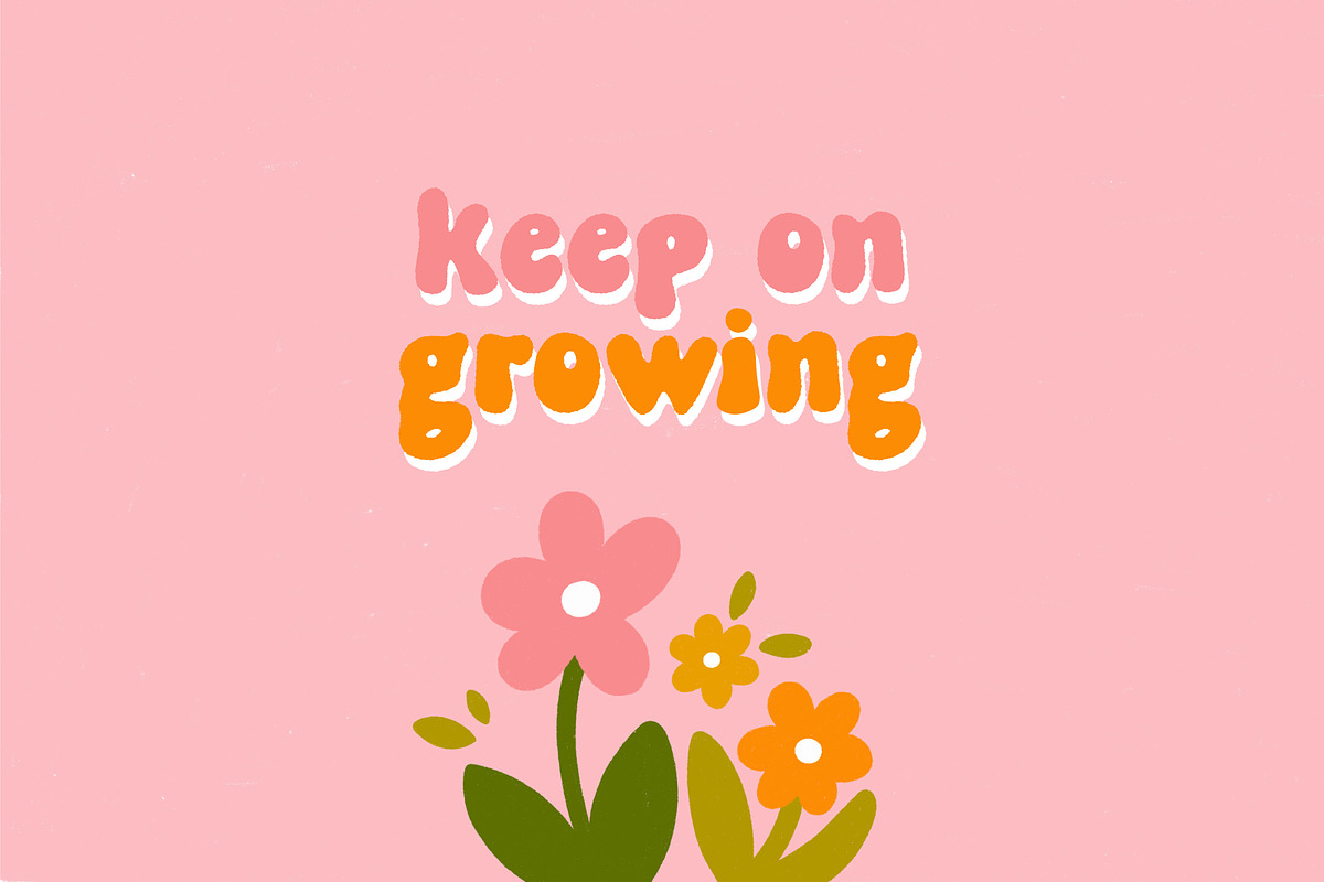 Flowers lovers | Handwritten font, a Handwritten Font by JuliaVolkova (Photo 3 of 9)