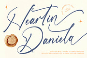 Heartin Daniela Bold Handwritten, a Script Font by Letterena Studios Script (Thumbnail 1 of 20)