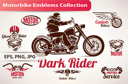 Bike Emblems and Labels Collection