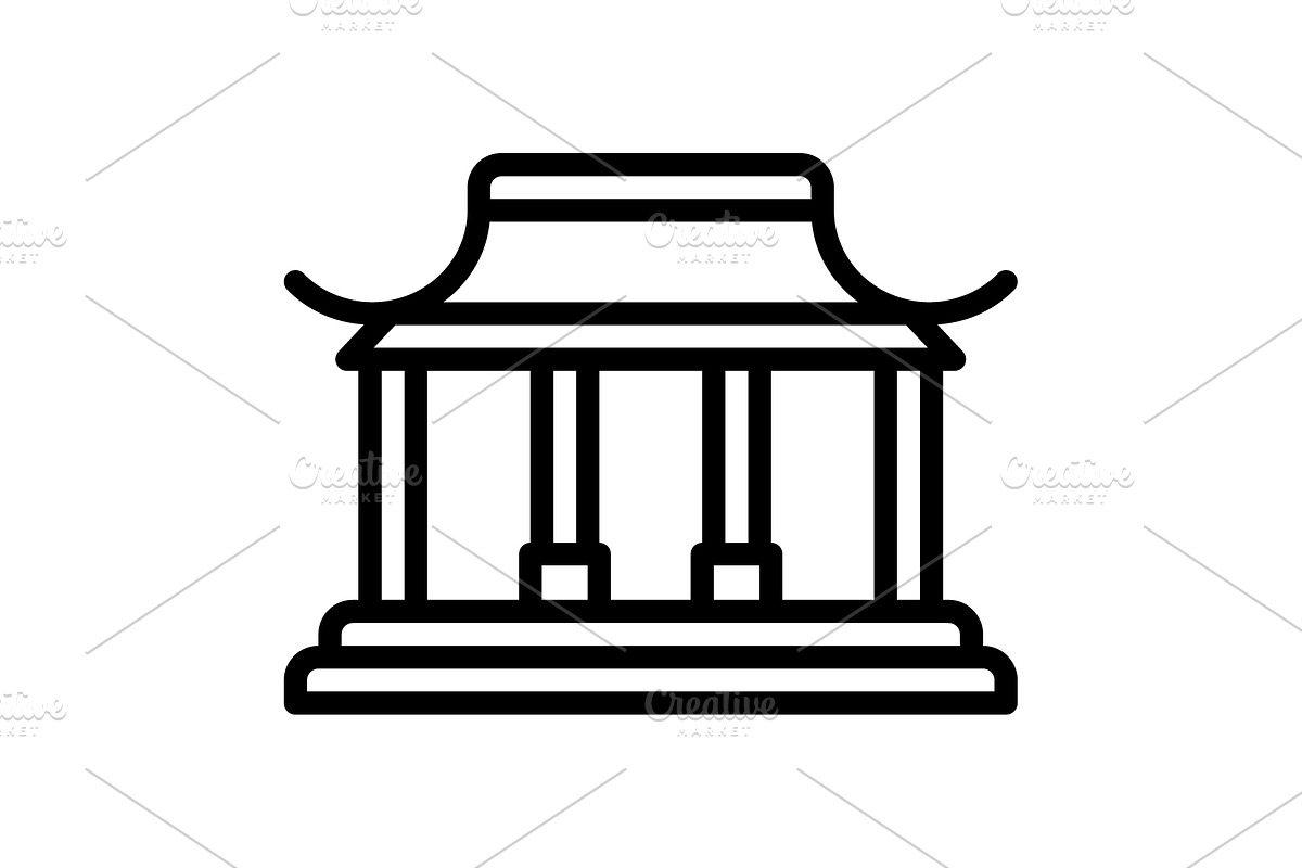 Hong city black icon, an Outline Icon by Creative priyanka